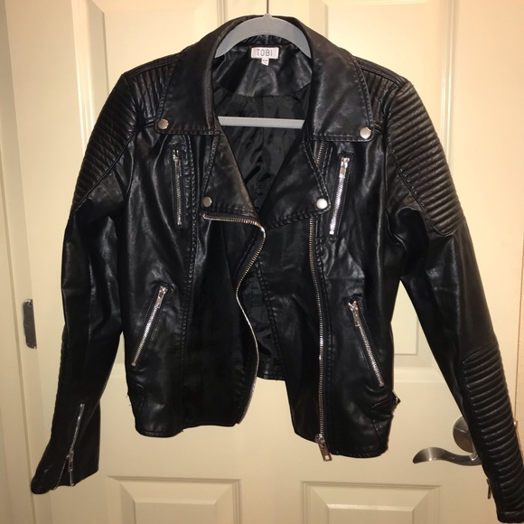 Tobi Black Leather Jacket - Picture 2 of 3